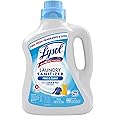 Lysol Laundry Sanitizer Additive, Free & Clear, Free from Fragrance and Dyes, 0% Bleach Laundry Sanitizer, Bacteria-causing Laundry Odor Eliminator, Unscented, 90 Fl Oz (Pack of 1) - Package May Vary