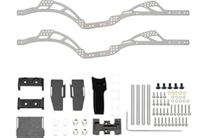 MEUS RACING SCX24 LCG Chassis TC4 Titanium Frame for Axial SCX24 C10 Bronco Wrangler 1/24 RC Crawler Upgrades (C10)
