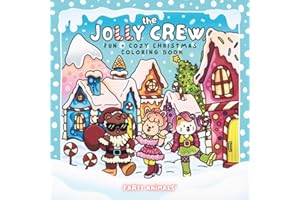 The Jolly Crew: Fun and Cozy Christmas Coloring Book for Adults and Teens | Coloring Books for Adults Relaxation, Bold and Ea