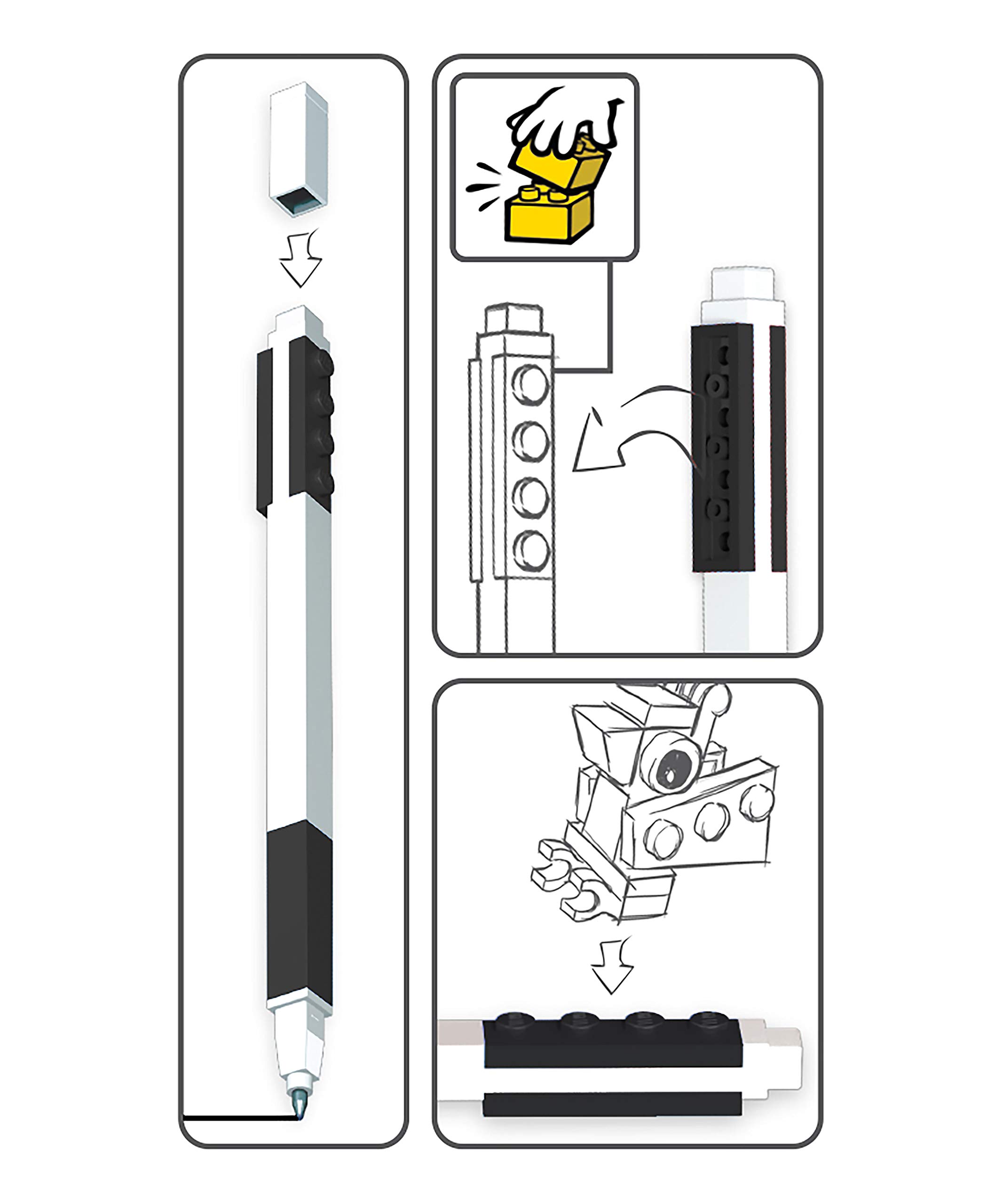 LEGO Notes with Gel Pen