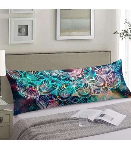 Amazon.com: Boho Decorative Body Pillow Cover Retro Mandala