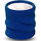 XFUEL Fleece Lined Neck Warmer Gaiter for Men Women Winter Knitted Face Scarf Ski Neck Cover for Cold Weather