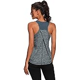 Aeuui Womens Workout Tops for Women Racerback Tank Tops Mesh Yoga Shirts Athletic Running Tank Tops Sleeveless Gym Clothes