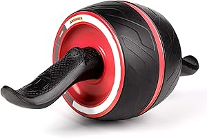 JHYSHAN Ab Roller Wheel with Knee Pad Mat,Automatic Rebound Abdominal Wheel Abs Workout Equipment,Home Gym Equipment,No Noise Ab Wheel for Men&Women Abdominal