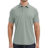 netdraw Mens Lightweight Bamboo Viscose Polo Ultra Soft Curved Hem UPF 50+ Casual Collared Golf Shirt