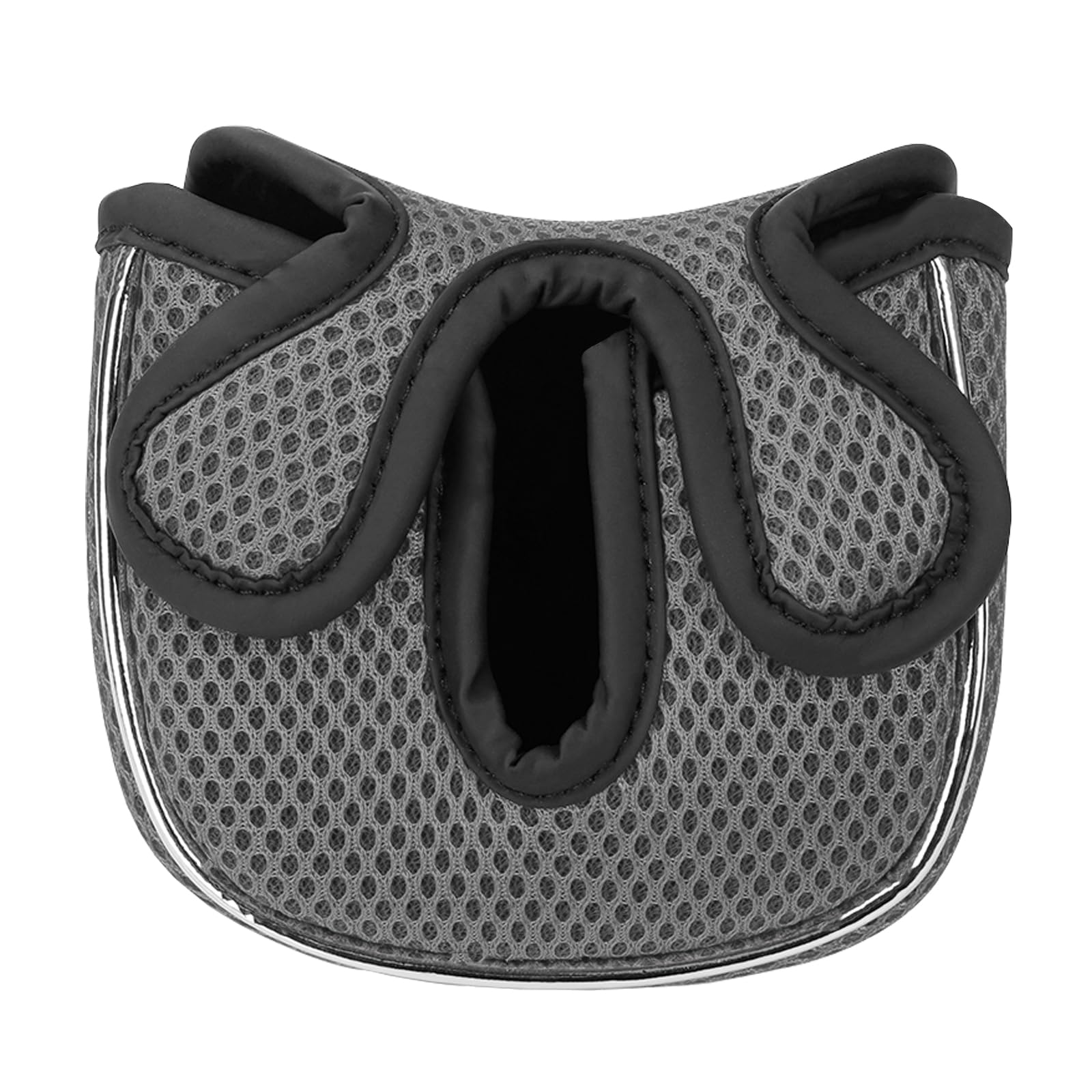 Andux Golf Putter Head Covers for Low Center Shaft Putter MT/TG23, Square Grey