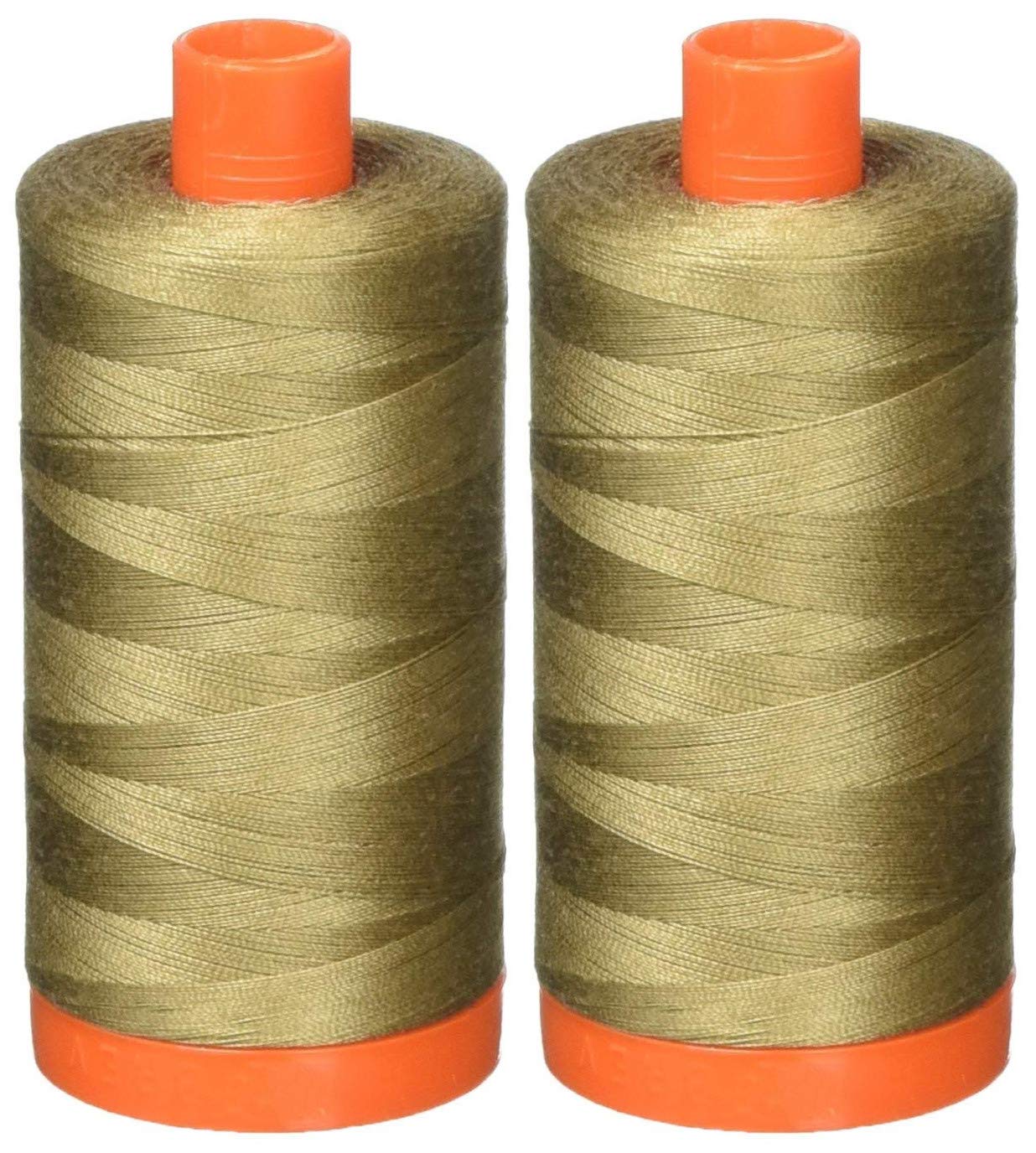 2-Pack - Aurifil 50WT - Sandstone (2370) Solid - Mako Cotton Thread - 1422 Yards Each