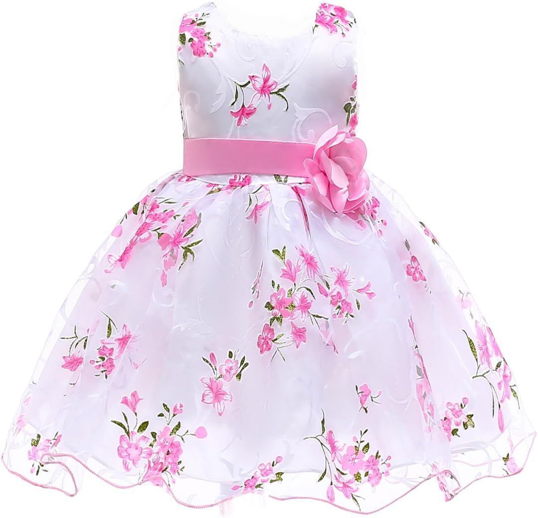 Summer Kids Clothes Baby Girls Flower Princess Dress for Wedding Party Toddler Girl Children Clothing