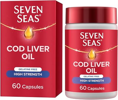 Seven Seas High Strength Cod Liver Oil Tablets with Omega-3 60 capsules
