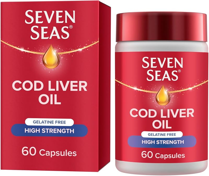 Seven Seas High Strength Cod Liver Oil Tablets with Omega-3 60 capsules