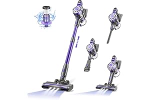 Tvwio Vacuum Cleaner Cordless Vacuum Cleaner,Stick Vacuum Cleaner Rechargeable Vacuum 2200mAh Battery Up to 35 Mins Runtime,Lightweight Vacuum Cleaner for Home Hardwood Floor Pet Hair