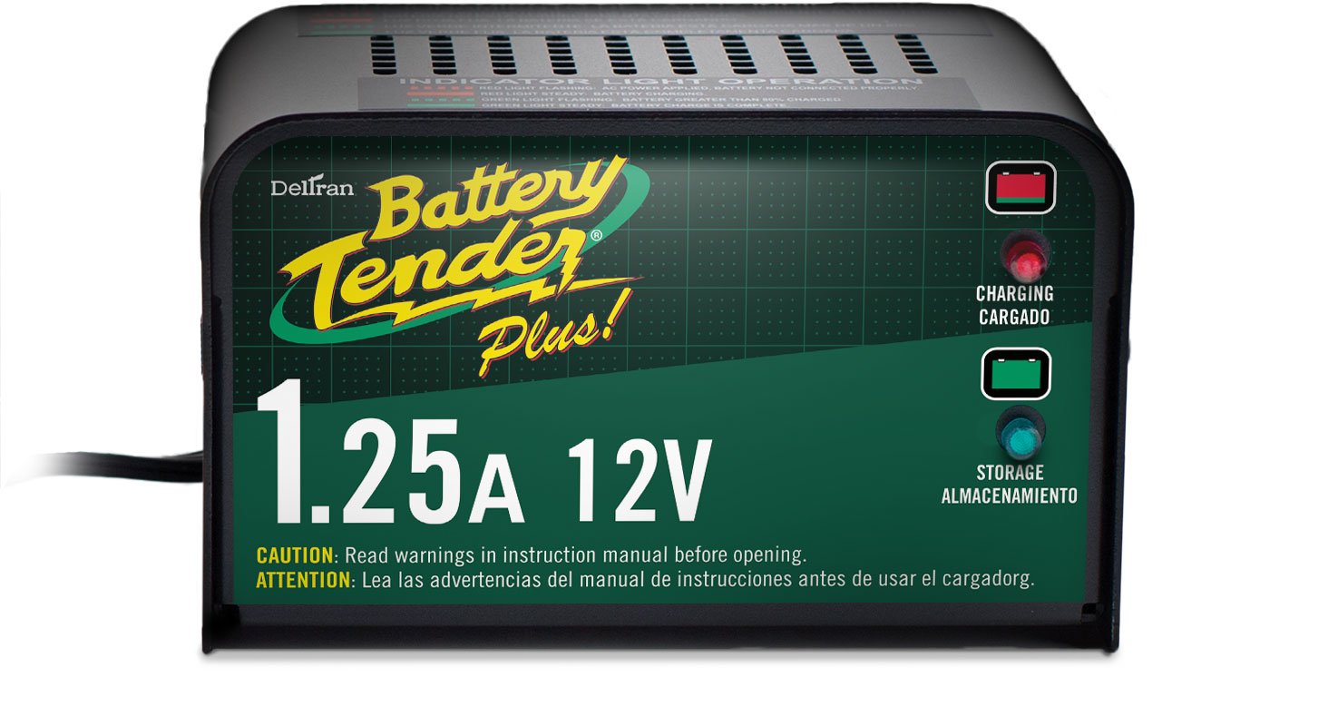 Galleon Battery Tender Plus 0210128, 1.25 Amp Battery Charger Is A