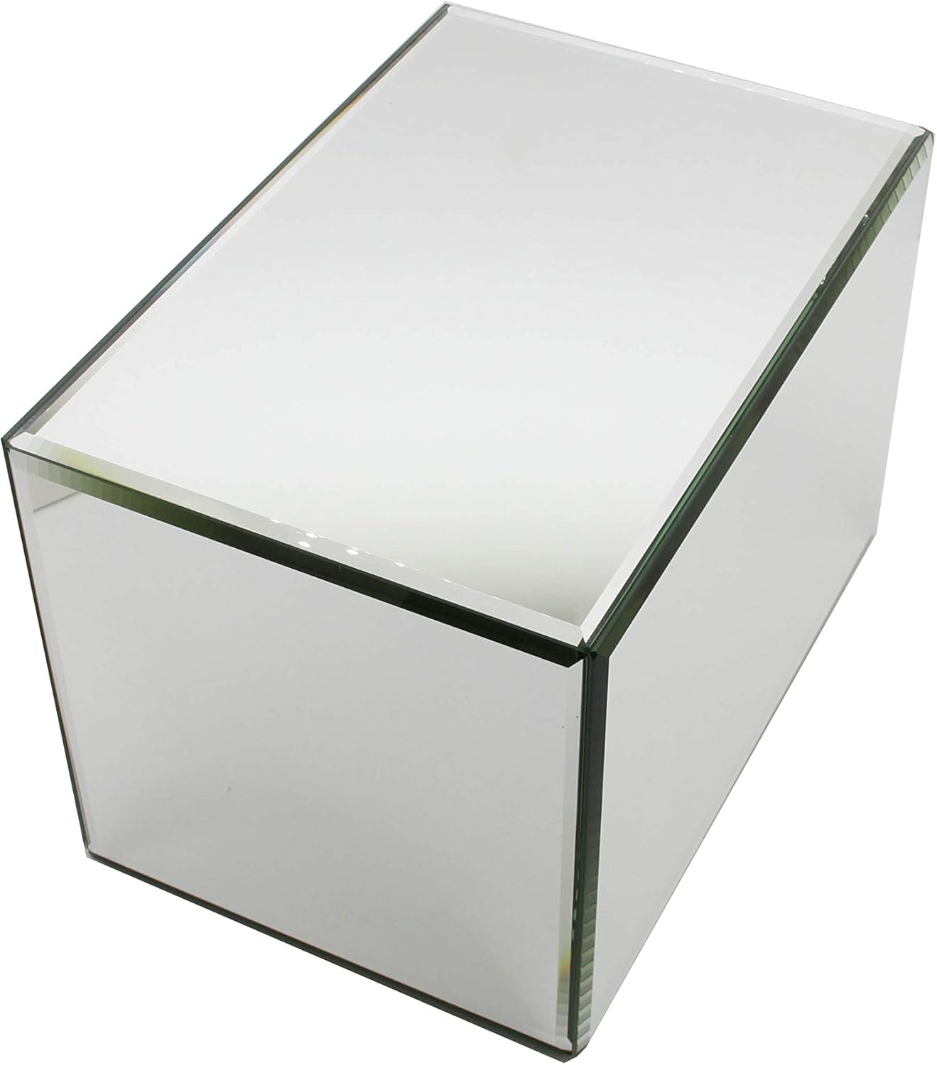 FixtureDisplays 10.25x7x7" Rectangular Glass Mirror Risers