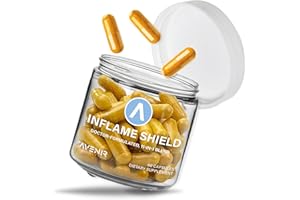 Avenir Nutrition Inflame Shield | Turmeric Supplement for with Ginger, Bioperine, Bromelain & MSM | Advanced Formula for Joint Support | 60 Capsules | 950mg | for Men and Women