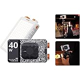 Leekai P40 6400mAh Portable LED Video Light, 40W Bi-Color 120 Beads Rechargeable Camera Light with Soft Light Cover, 2500K-9000K TLCI 95+ CRI>95 Selfie Light for Vlog Filming TikTok Live & Photography