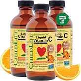 ChildLife Essentials Liquid Vitamin C Immune Health, Kids, 4 Fl Oz, 3 Pack | Pure Vitamin C Liquid Supplement, Kids, Toddlers, Babies, Immune System Support, Natural Orange Flavor