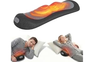 Yunari 3 in 1 Electric Lumbar Massager Support Pillow with Heat, 2026 Latest Patented Adjustable Height Back Massager Pillow 
