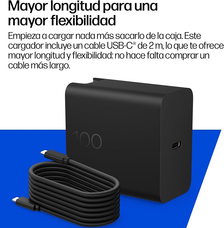 Carregador de parede USB-C GAN de 100W, Entrega de Energia (PD 3.0)