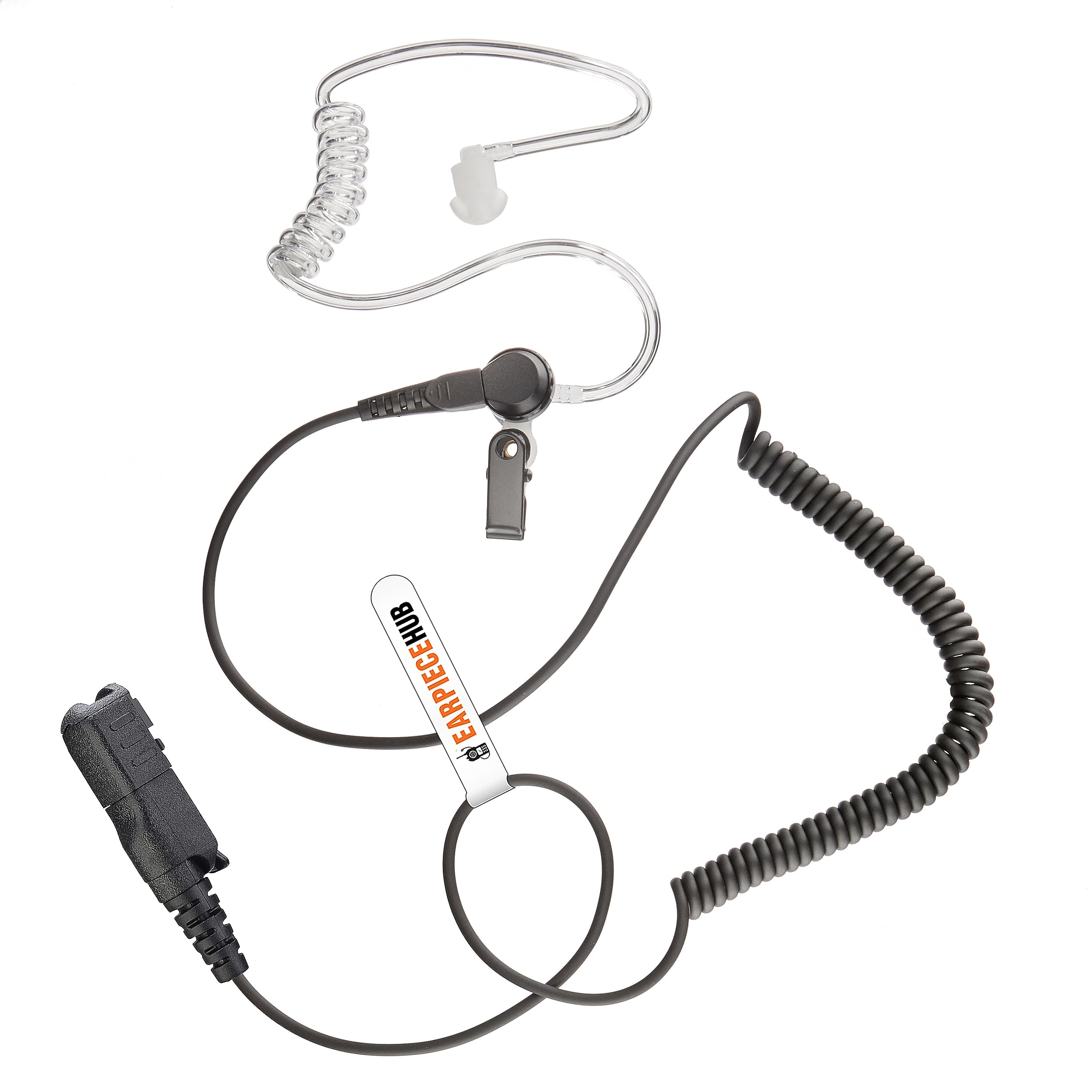 Listen Only Covert Earpiece Compatible with Motorola Multi Pin DP2000, DP2400, DP2600, DEP550, DEP570, DP3441 Two Way Radio