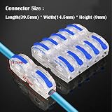 26 pcs SPL-1 Compact Wire Connectors Lever Clamp Terminal Block Blue view 6