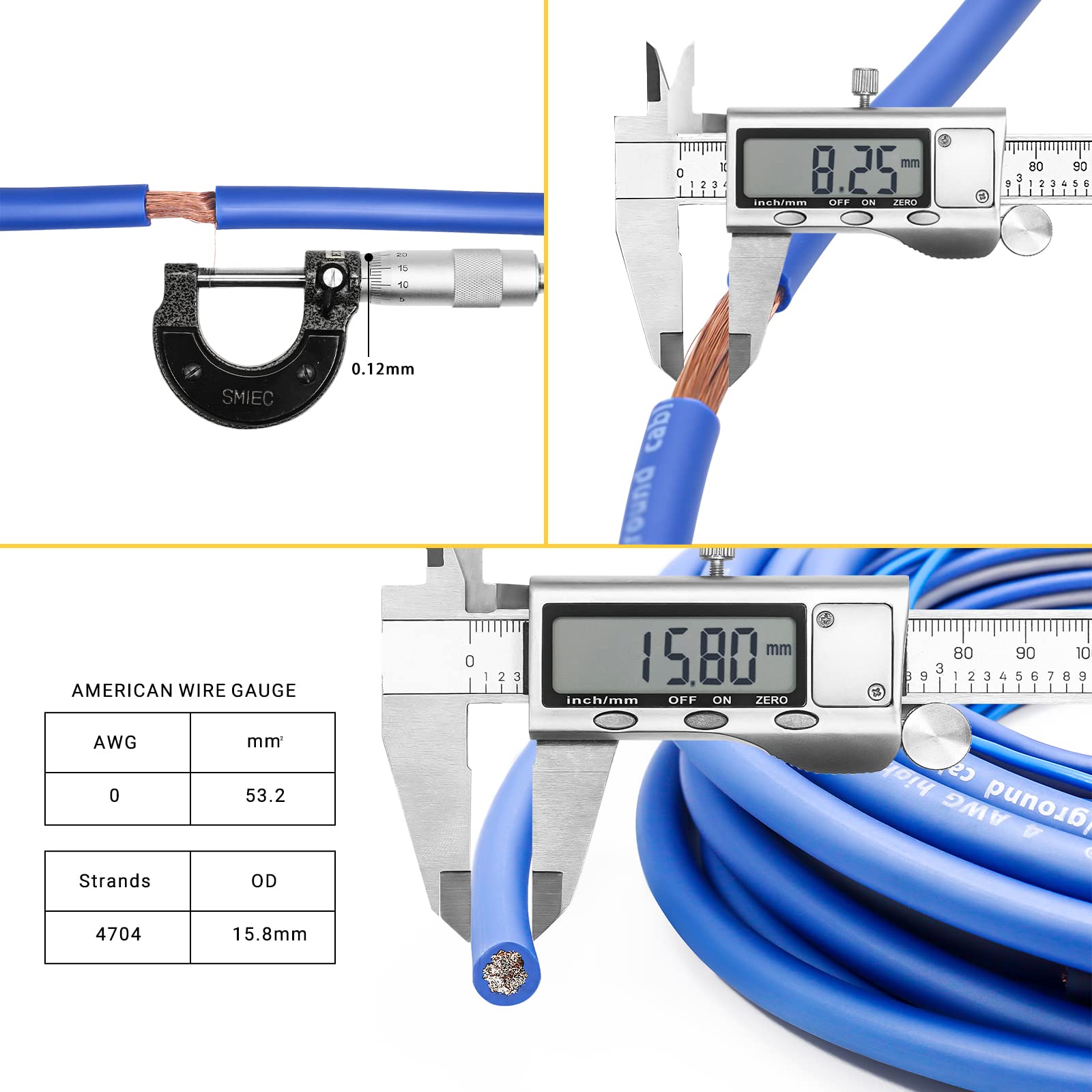 RECOIL RCK0 True 1/0 Gauge Complete CCA Amplifier Wiring Kits with OFC RCA Cable