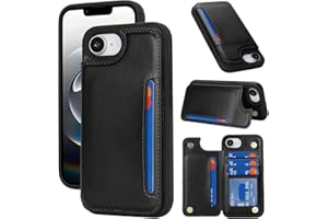 iCoverCase Compatible with iPhone 17e/16e Wallet Phone Case with Card Holder for Women Men, [RFID Blocking] Card Slots PU Lea