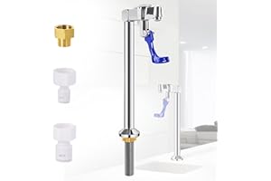 Crystmetal Glass Filler Faucet，9 Inches Deck Mount Faucet Glass Filling Water Station, Stainless Steel Drinking Water Filling Faucet for Bar Cafes, G1/2" Male Brass Structure (9.4)