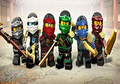 Fondant Tortenaufleger Geburtstag Ninjago 20 x 28 cm DIN A4 T27