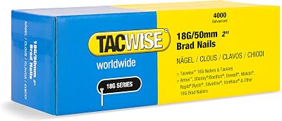 Tacwise 1715 18G 50mm Galvanised Brad Nails Pack 4000