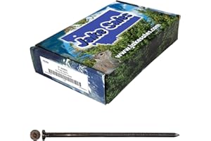 Jake Sales 5" Tempered Hard Steel - Ring Shank Pole Barn Nails. 40D - 5 Pounds ~ 140 Nails. Used for load-bearing, wood framed, pole barn structures.