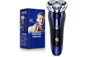 GDKLXL Electric Razor for Men, Electric Shaver for Men Face, Rechargeable Wet Dry Waterproof Cordless Shaver with Pop Up Trimmer