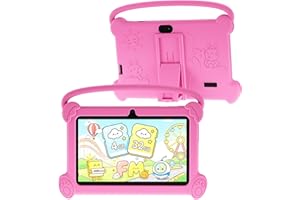 ICONLINK Kids Tablet 7 inch 3-9 for Kids,32GB ROM Toddler with Shockproof Case,Kids Android Software Installed Netflix,YoutTube, aiwawa Apps Parent Controls,Dual Camra, WiFi,FM, GPS (Pink)