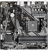 Gigabyte B550M K Motherboard AMD Ryzen 5000 4 DIMM DDR4 PCIe 4.0 M.2 GbE view 4