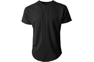 Ma Croix Made in USA Mens Premium Button Down Baseball Jersey Team Uniform Hip Hop Urban Tee Shirt