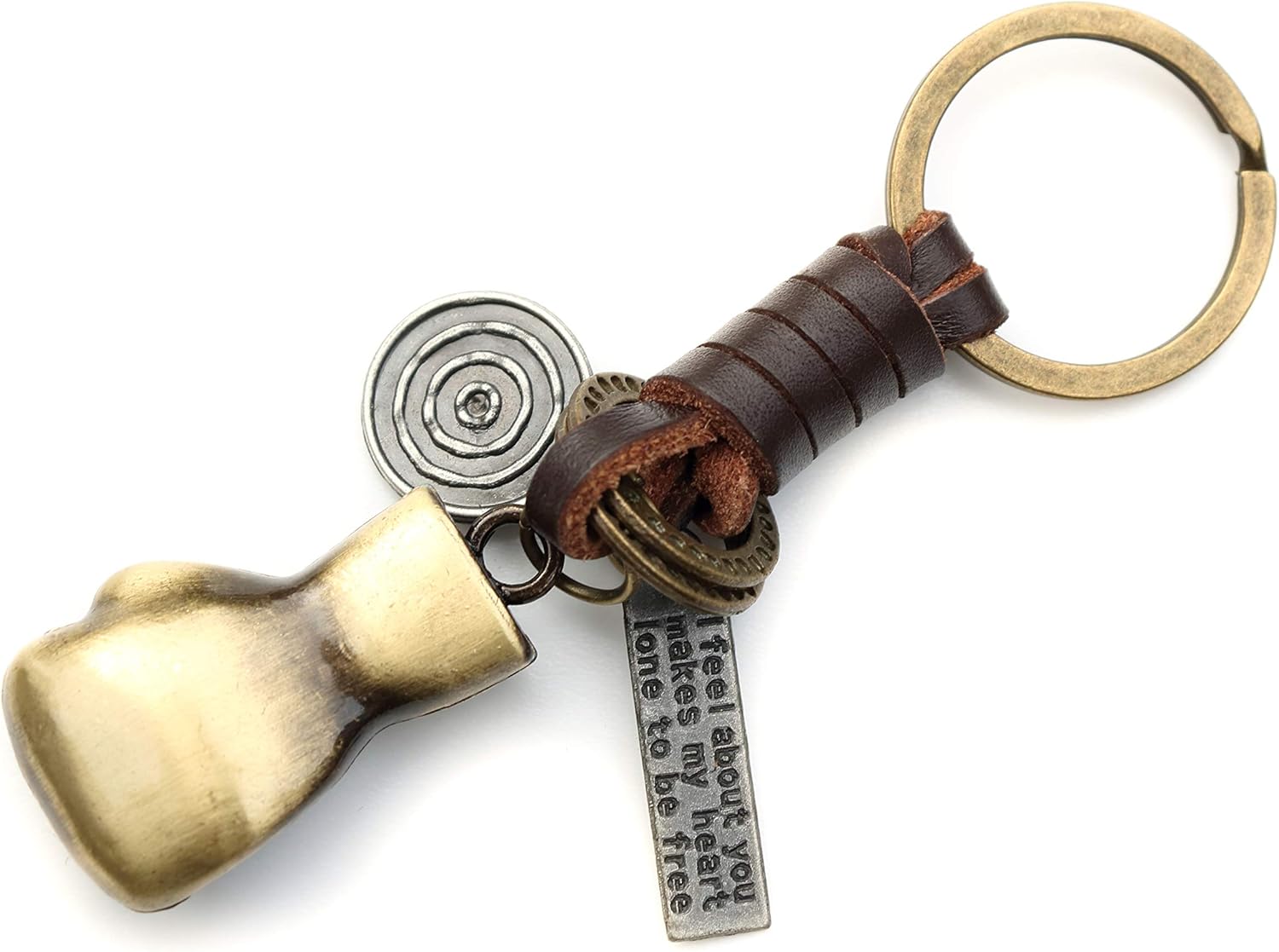 AuPra Boxing Glove KeyRing Gift Men Leather MMA UFC Muay Thai Fighter