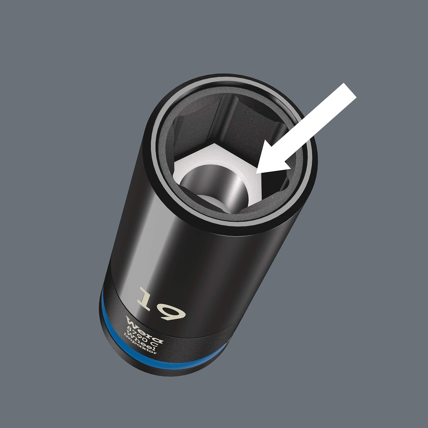 Wera 05004591001 8790 C Wheel Impaktor Socket with 1/2" Drive 19,0, Black, 19 mm - Image 5