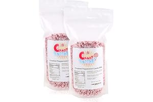 Sarah's Candy Factory Crushed Peppermint Candy Pieces Bits in Resealable Bag (2 Pound)