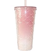 Arilaca Studded Tumbler with Straw and Lid Pink Cups Reusable Tumblers with Straw Insulated Tumbler Cup for Iced Coffee Cold Drinks or Water
