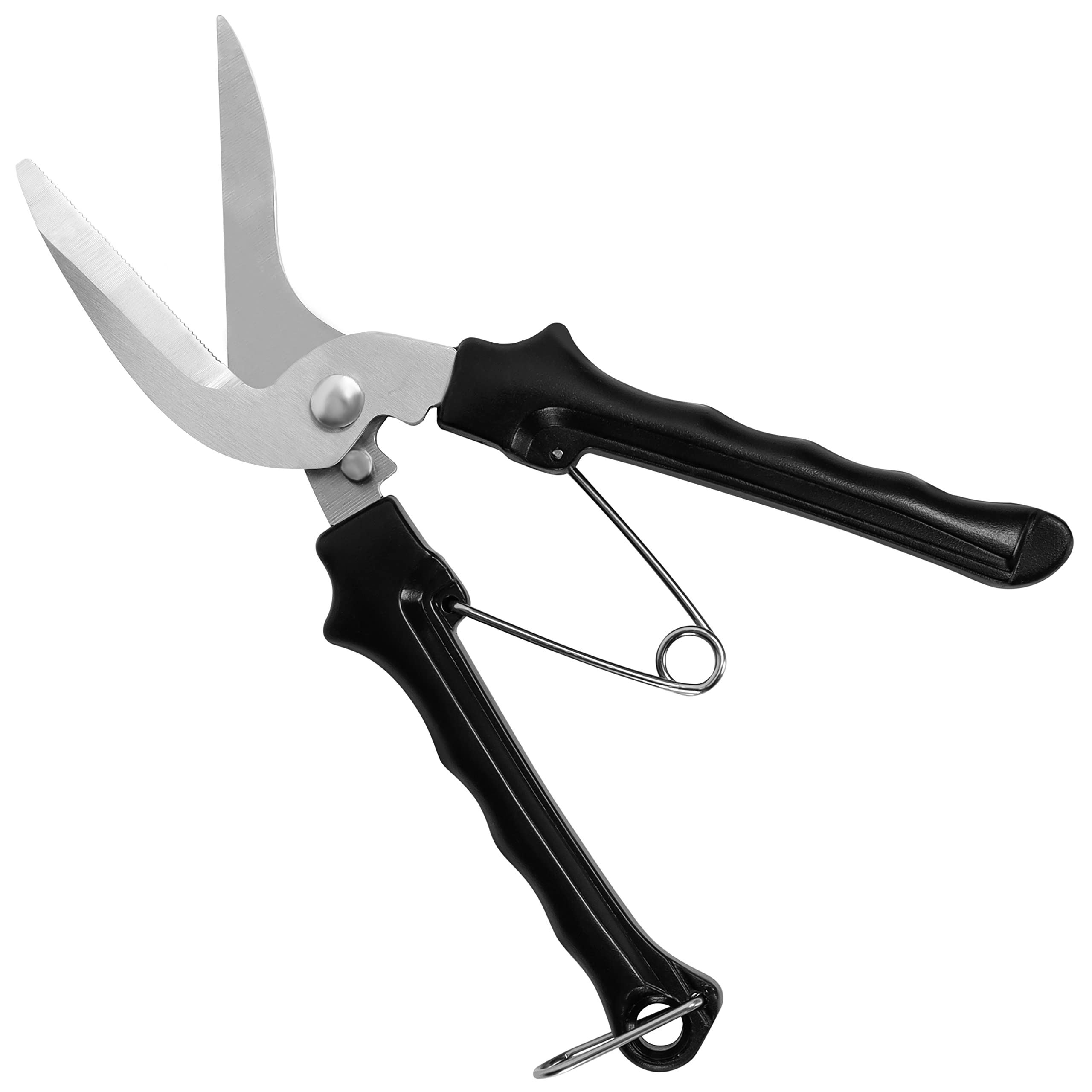 Belle Vous Heavy-Duty Carpet Scissors - 20.5cm / 8.07 Inches Multipurpose Shears - Stainless Steel Industrial Sharp Blade Cutters for Carpet, Cardboard, Fabric, Leather, Metal Wire and More