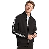 Michael Kors mens Logo Tape Cotton Blend Zip-up Hoodie
