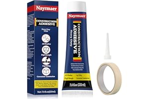 NAYRMAER Heavy Duty Construction Adhesive, 7.4 Ounce Cement Glue, Tile Adhesive for Floor, Tile, Stone, Wood, Wall and More.