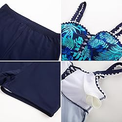 Women's Tankini Swimsuit Tummy Control 2 Piece