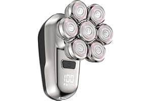 COKLEAN 7D Floating Electric Razor for Women: Rechargeable & Waterproof Body Shaver, Painless Facial Razor Smooth Shaving for Lady Arms, Legs, Face, Underarms, Bikini - Stocking Stuffers Christmas Gifts