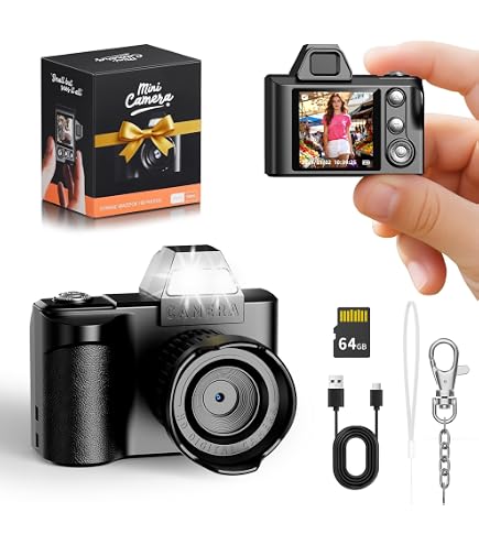 Appareil Photo Numérique Andoer 18M HD 720p – Caméra Compacte Autofocus Avec Zoom 8x Pour Débutants