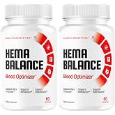 (2 Pack) Hema Balance Capsules - Official HemaBalance Pills Advanced Formula Support, Hema Balance Maximum Strength All Natural Ingredients for Overall Health &amp; Wellness, 120 Capsules for 2 Months