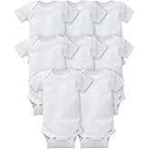 Gerber Baby Boys &amp; Girls 8-Pack Short Sleeve Onesies Bodysuits