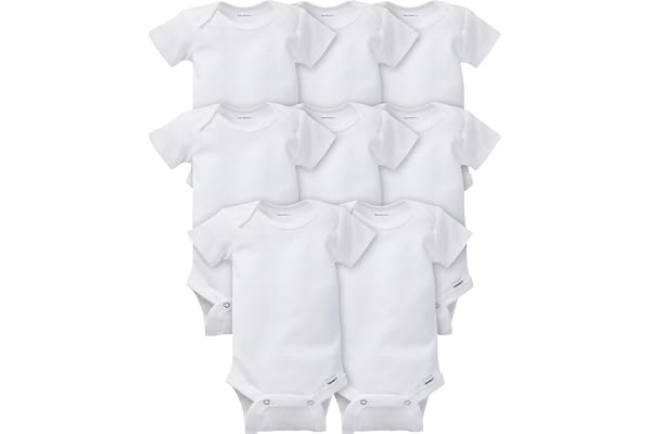 Gerber Baby Boys & Girls 8-Pack Short Sleeve Onesies Bodysuits