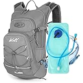 WOLT Hydration Backpack 18L Hiking Water Backpack with 2L Water Bladder for Men Women, Hydration Pack for Running Cycling Biking and Climbing