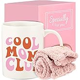 DDOFAH Mom Christmas Gifts For Women, Mothers Day Gifts for Mom from Daughter, Son, Mother Coffee Mug Set with Socks for Birthday Thanksgiving
