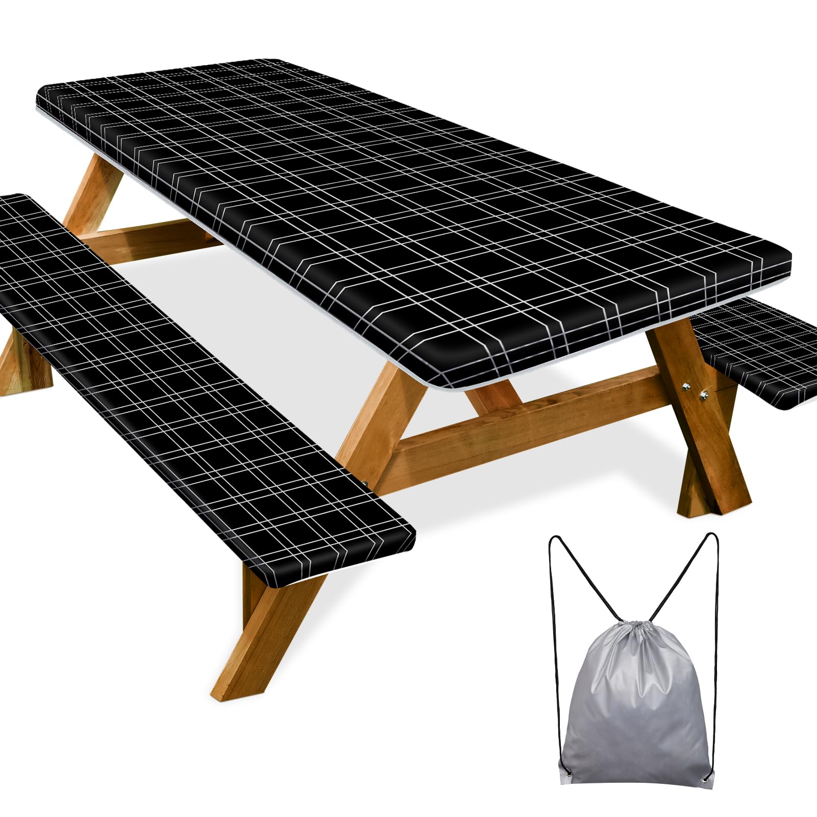 Picnic Table Cover with Bench Covers Camping